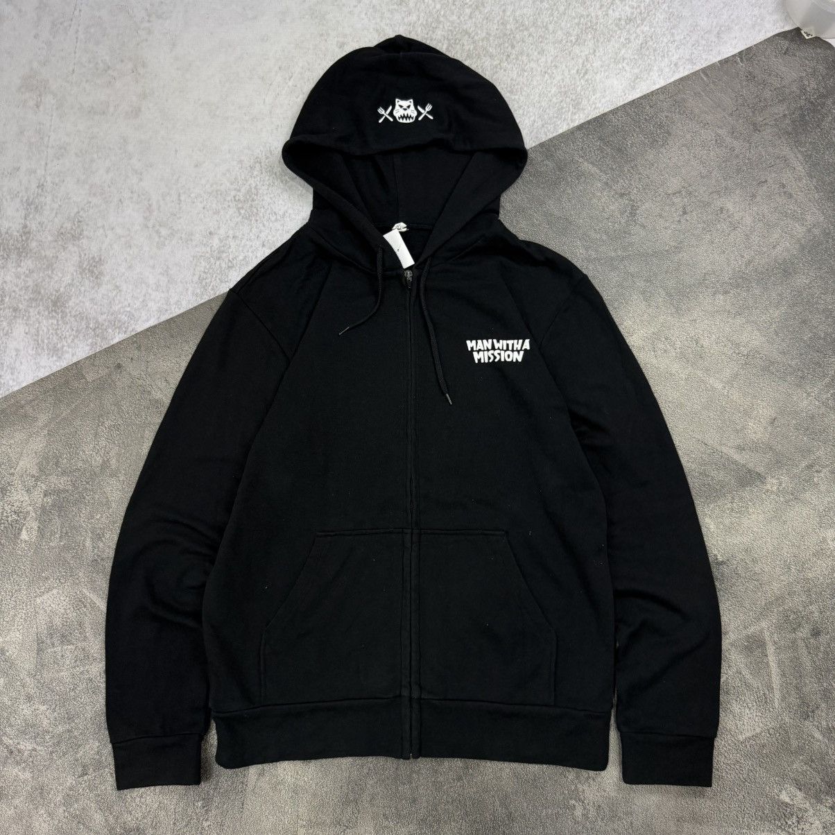 Japanese Brand MAN WITH A MISSION wolf japan fullzip black Size US M / EU 48-50 / 2 - 3 Thumbnail