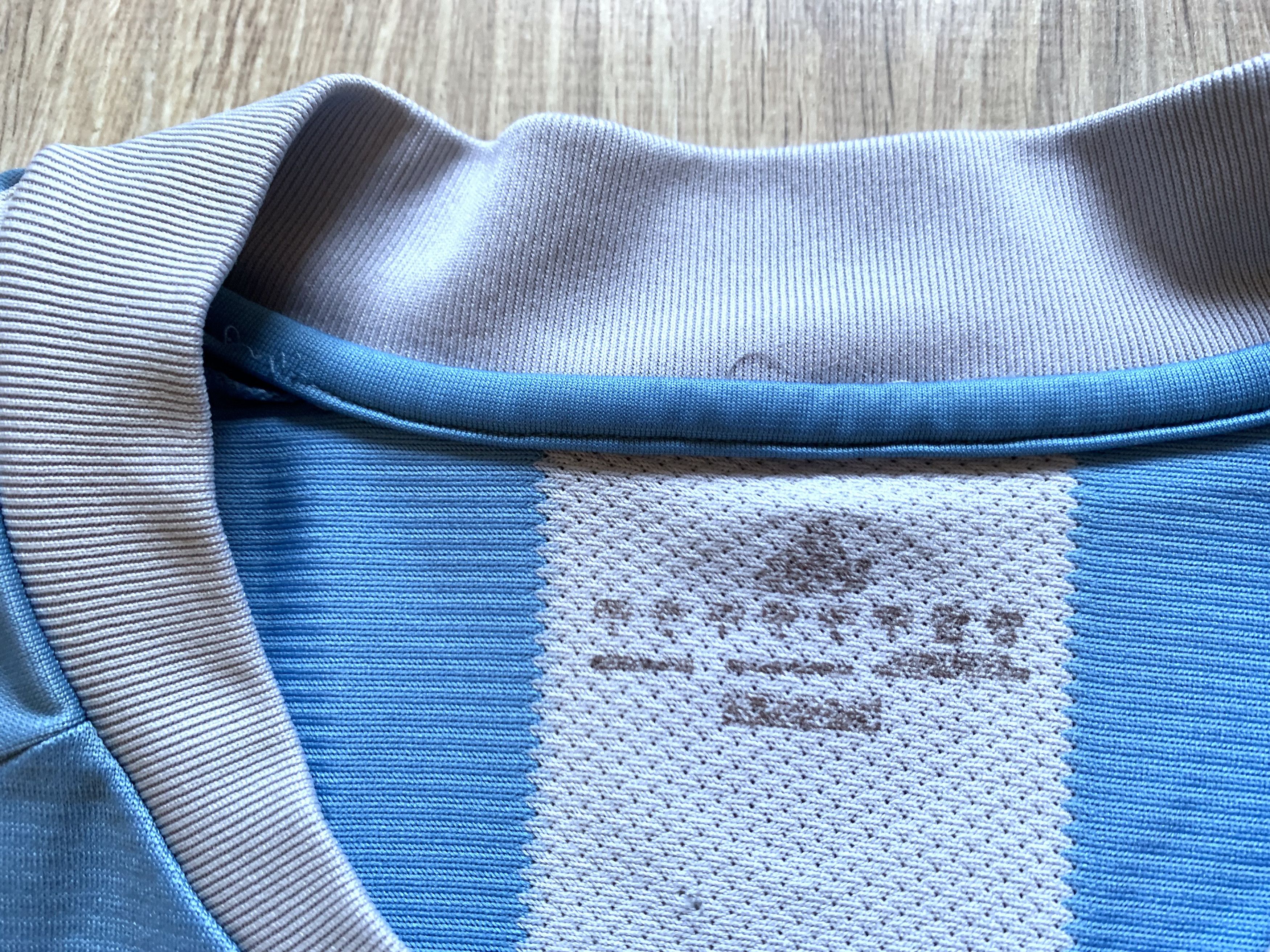 Adidas × Vintage Vintage Adidas Argentina Football Shirt Striped Climacool Size US L / EU 52-54 / 3 - 7 Thumbnail