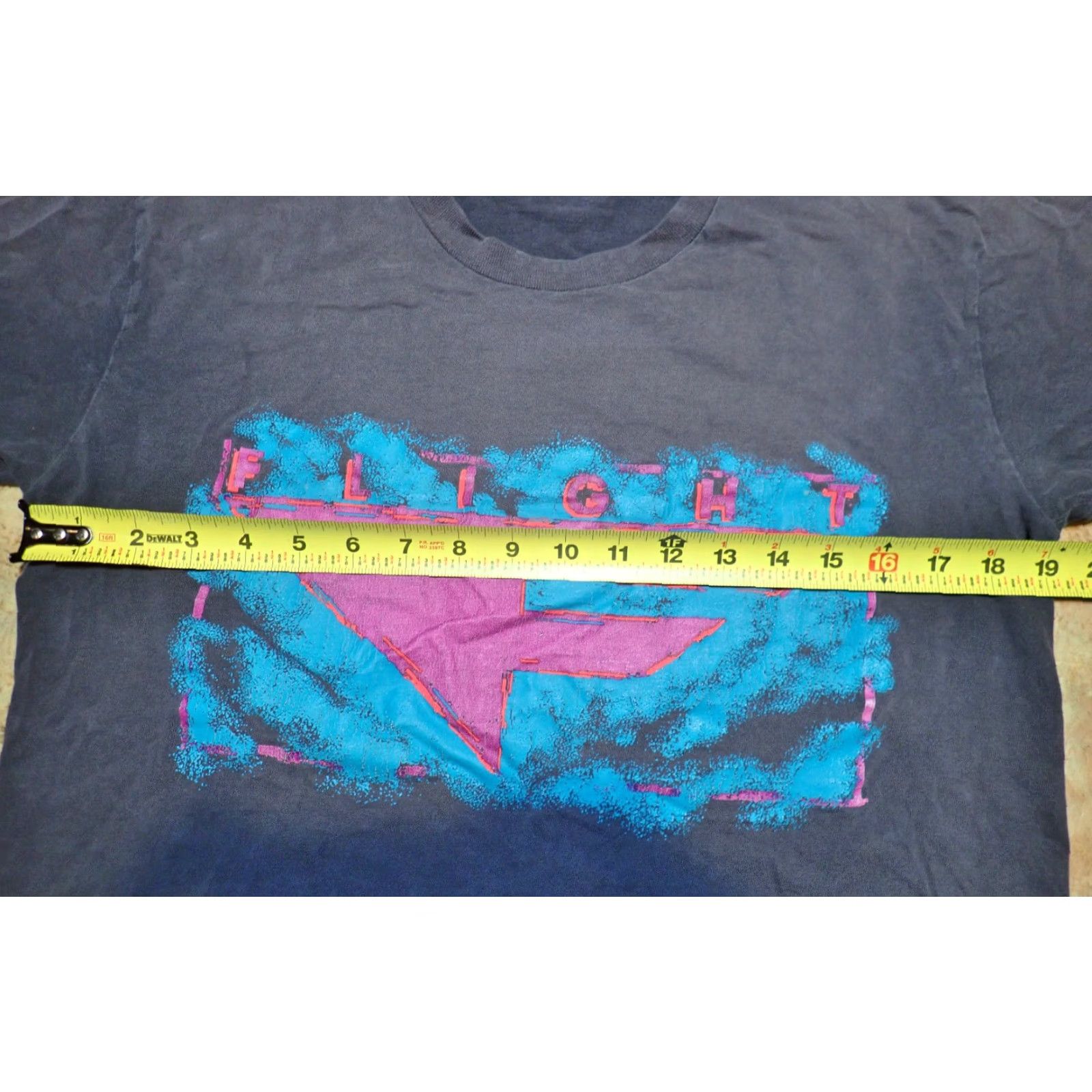 Nike VINTAGE Nike Flight T-Shirt | Nike Air Jordan Graphic Tee | Black Crew Neck Mens M | 1990s Distressed Single Stitch | USA Made | Michael Jordan Size US M / EU 48-50 / 2 - 6 Thumbnail