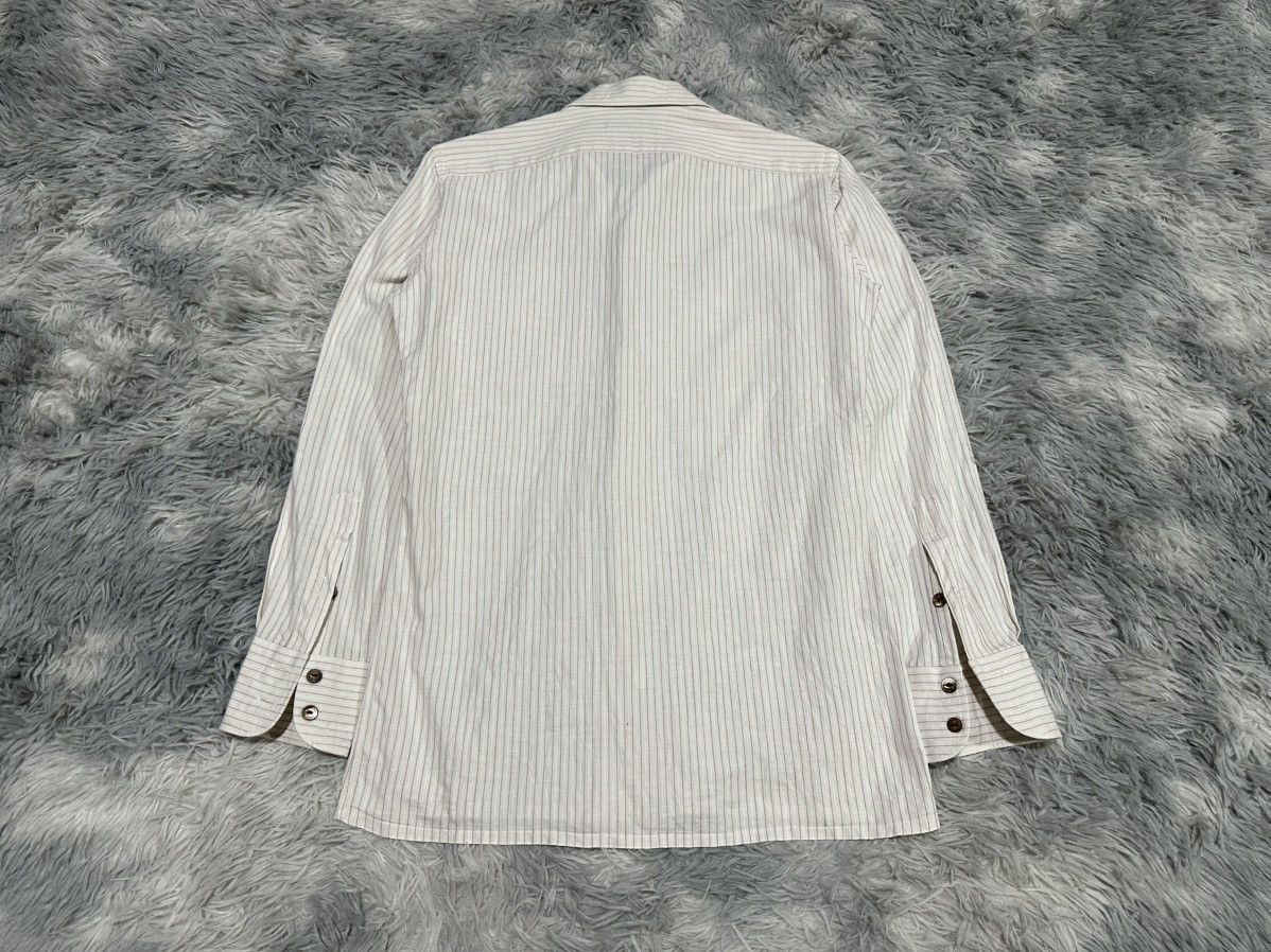 Yves Saint Laurent 🔥Vintage Yves Saint Laurent Shirt Striped Size US M / EU 48-50 / 2 - 6 Thumbnail