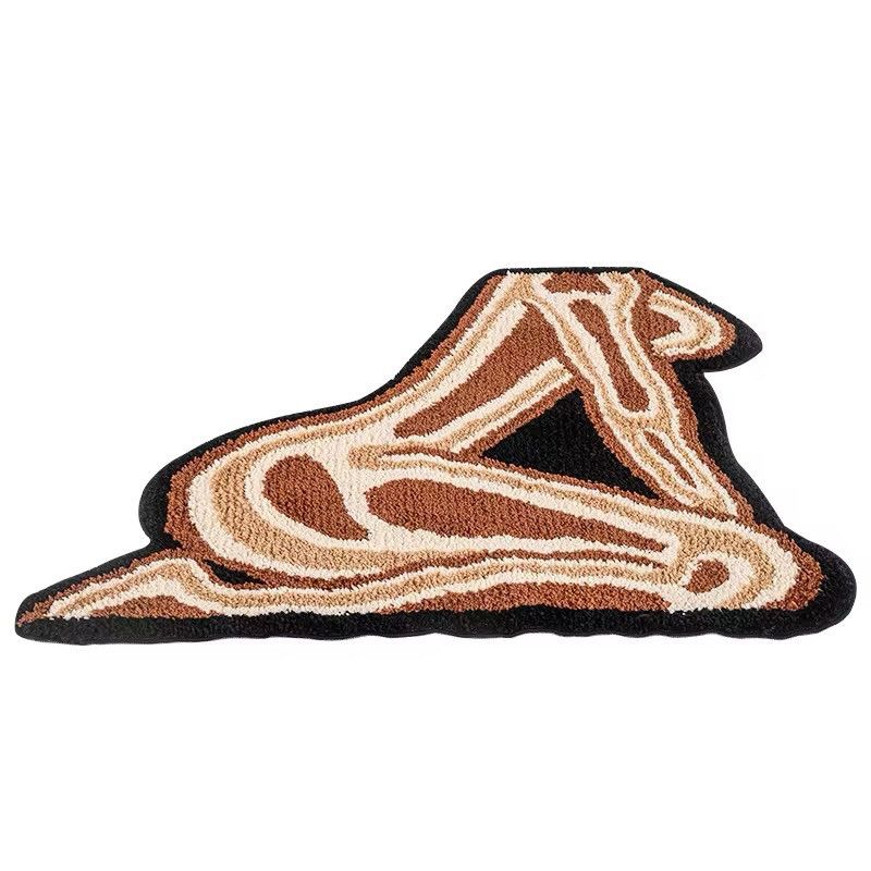 Vintage Tufted Rug Art Female Thermal Body Size ONE SIZE - 3 Thumbnail