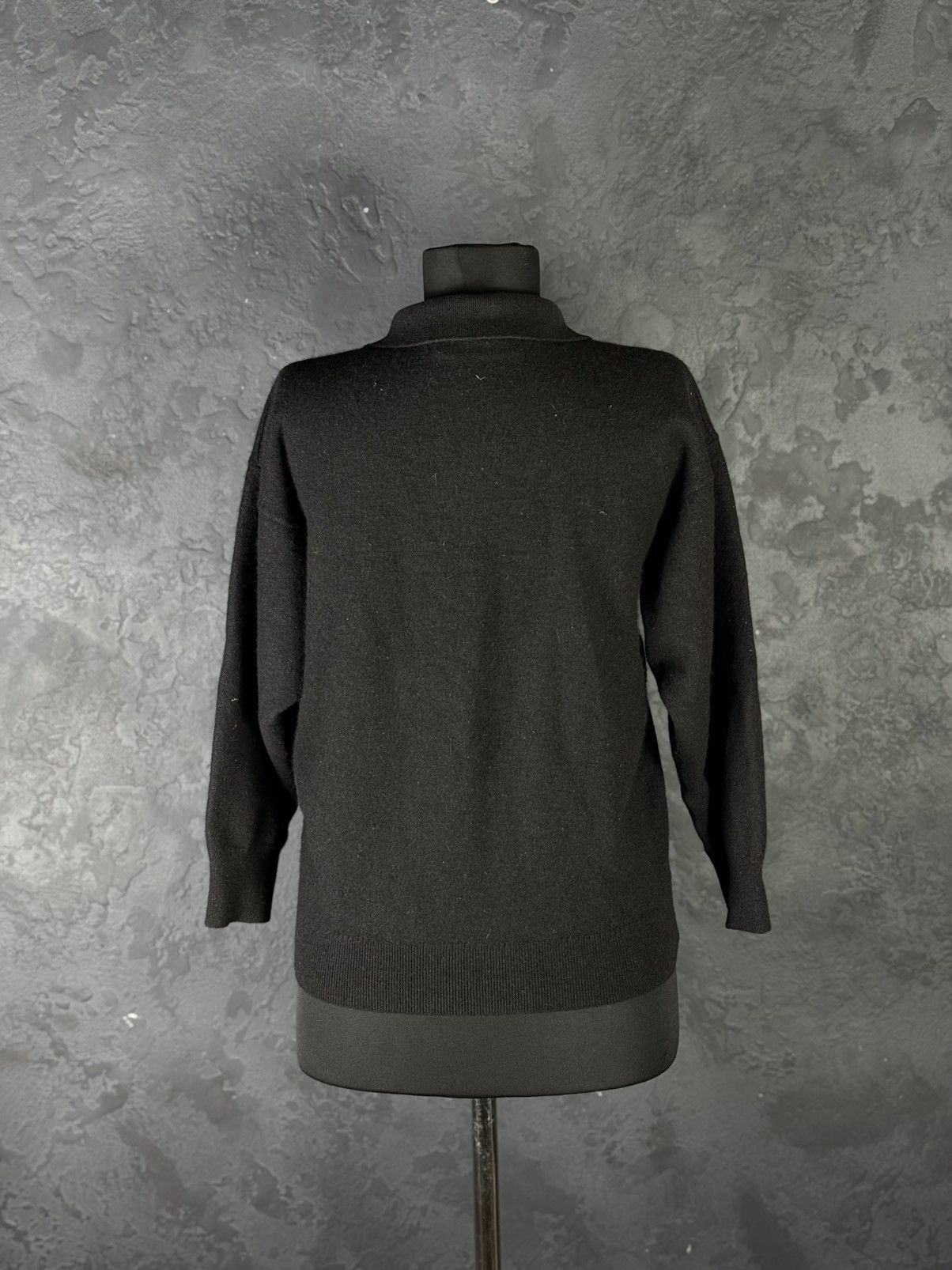 Burberry Burberrys Vintage Black Wool Cashmere Sweater Size M / US 6-8 / IT 42-44 - 5 Thumbnail