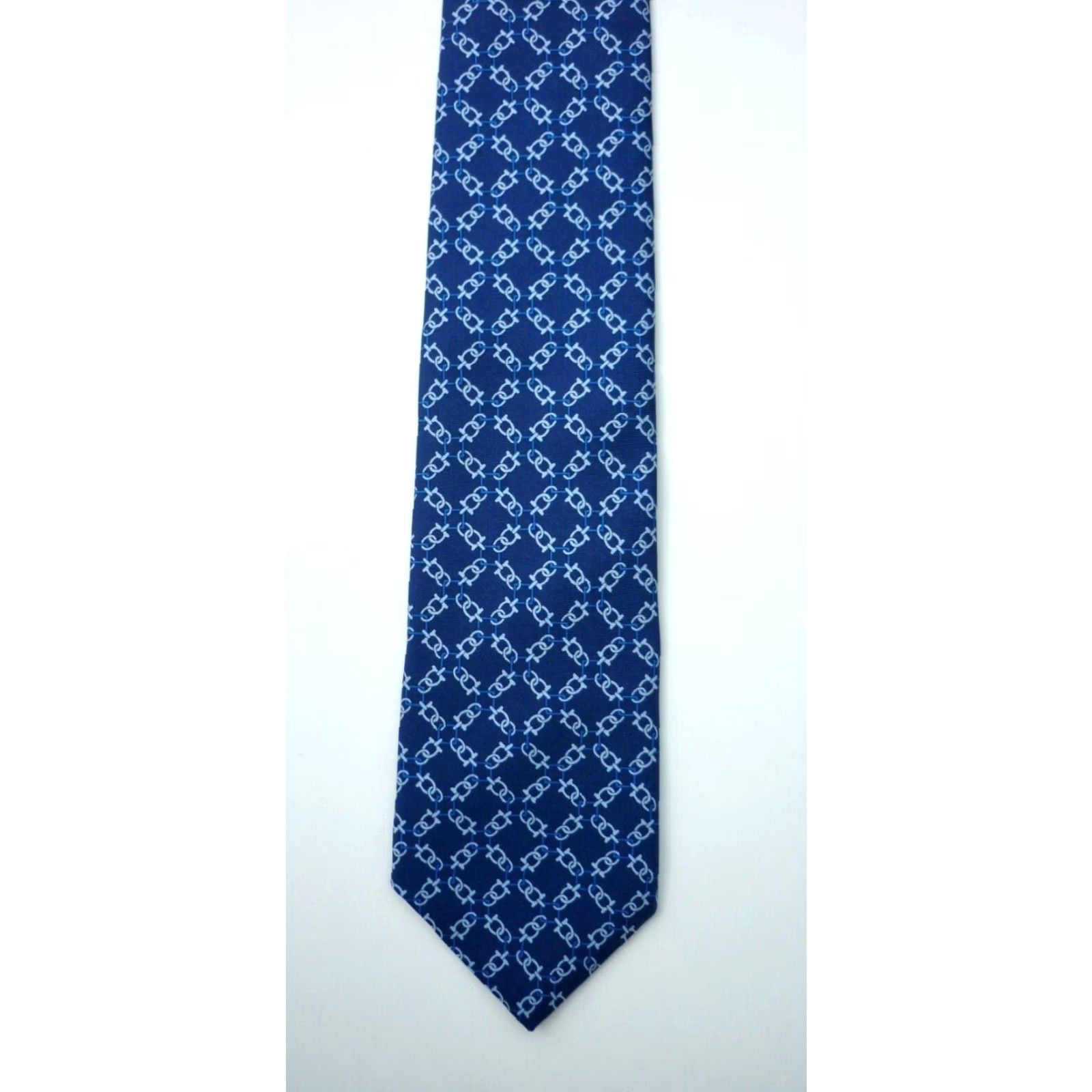 Brooks Brothers Brooks Brothers Makers and Merchants Silk Tie Printed in Italy Made in USA Men's Tie Geometric Blue Silk 61" Long 3.25" Wide Mens Size ONE SIZE - 5 Thumbnail