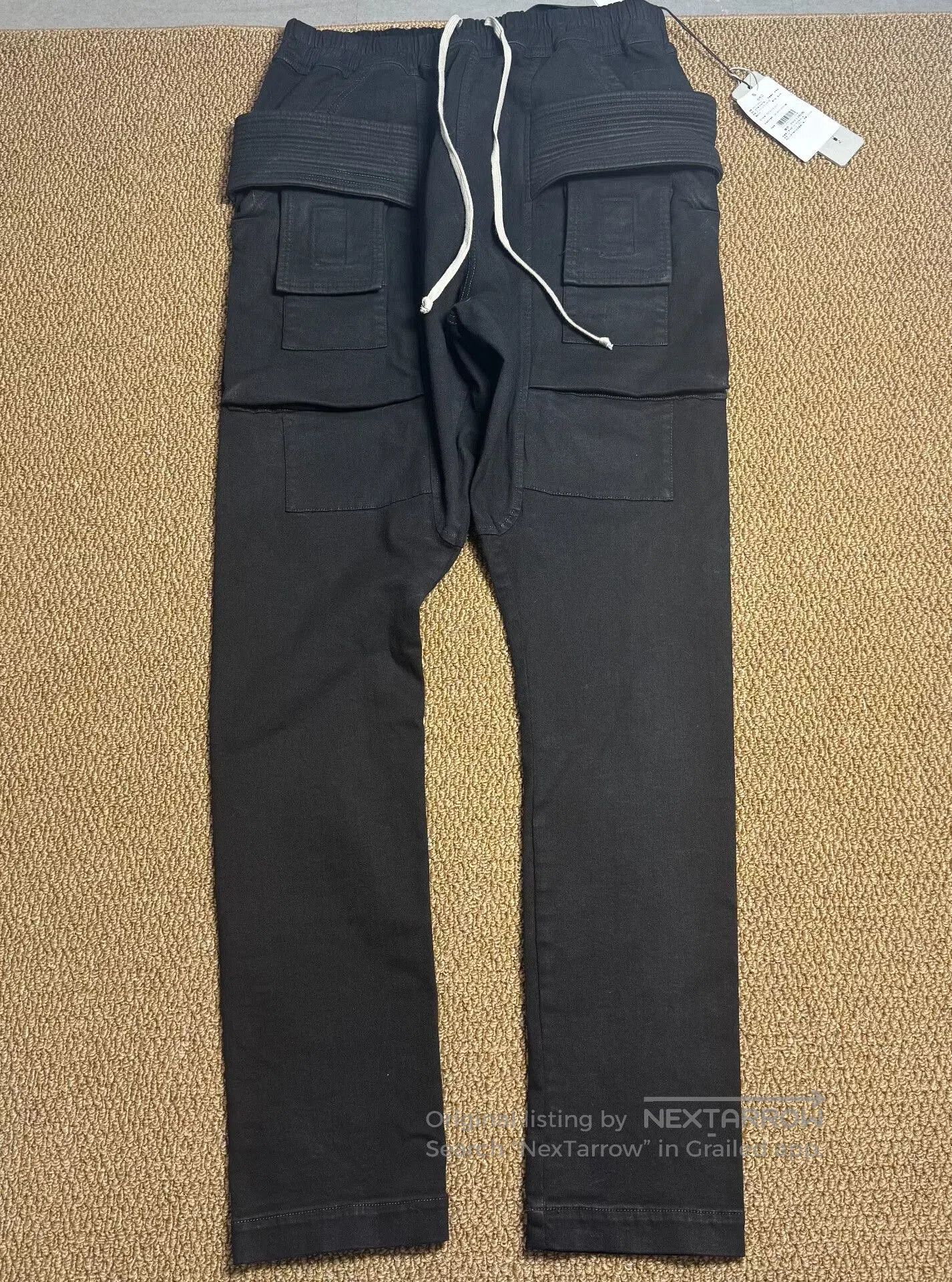 Rick Owens Rick Owens 24FW Waxed Double Ring Cargo Jeans. Size US 32 / EU 48 - 1 Thumbnail