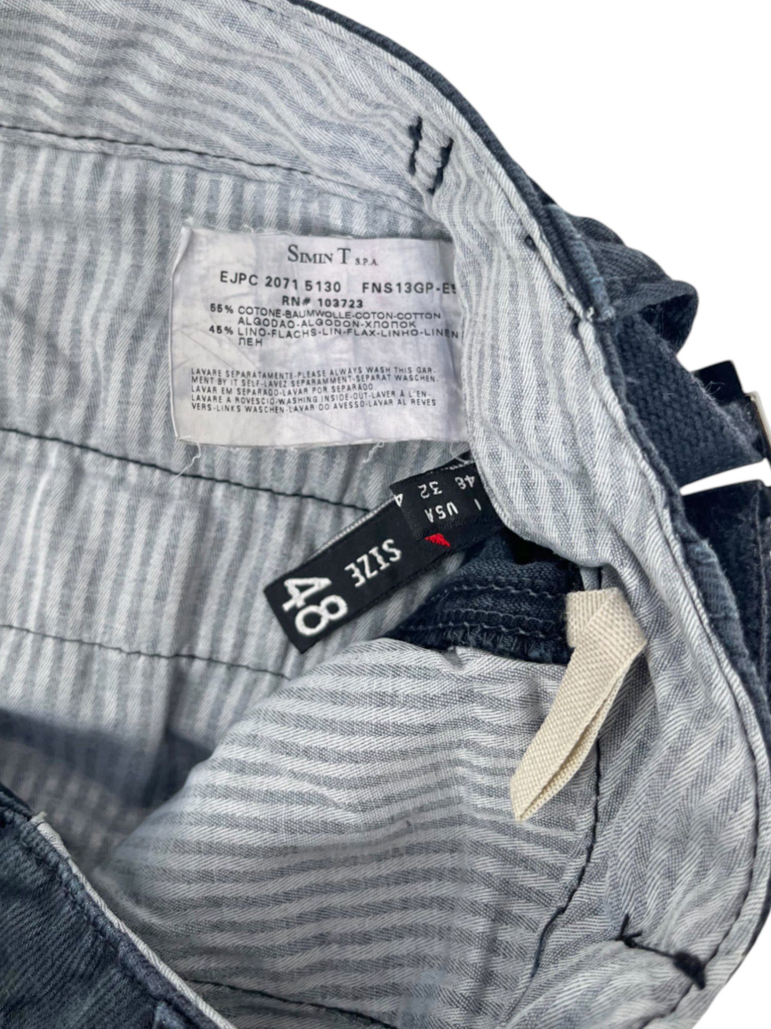 Emporio Armani 1990's Cargo Blue Shorts Size US 30 / EU 46 - 10 Thumbnail