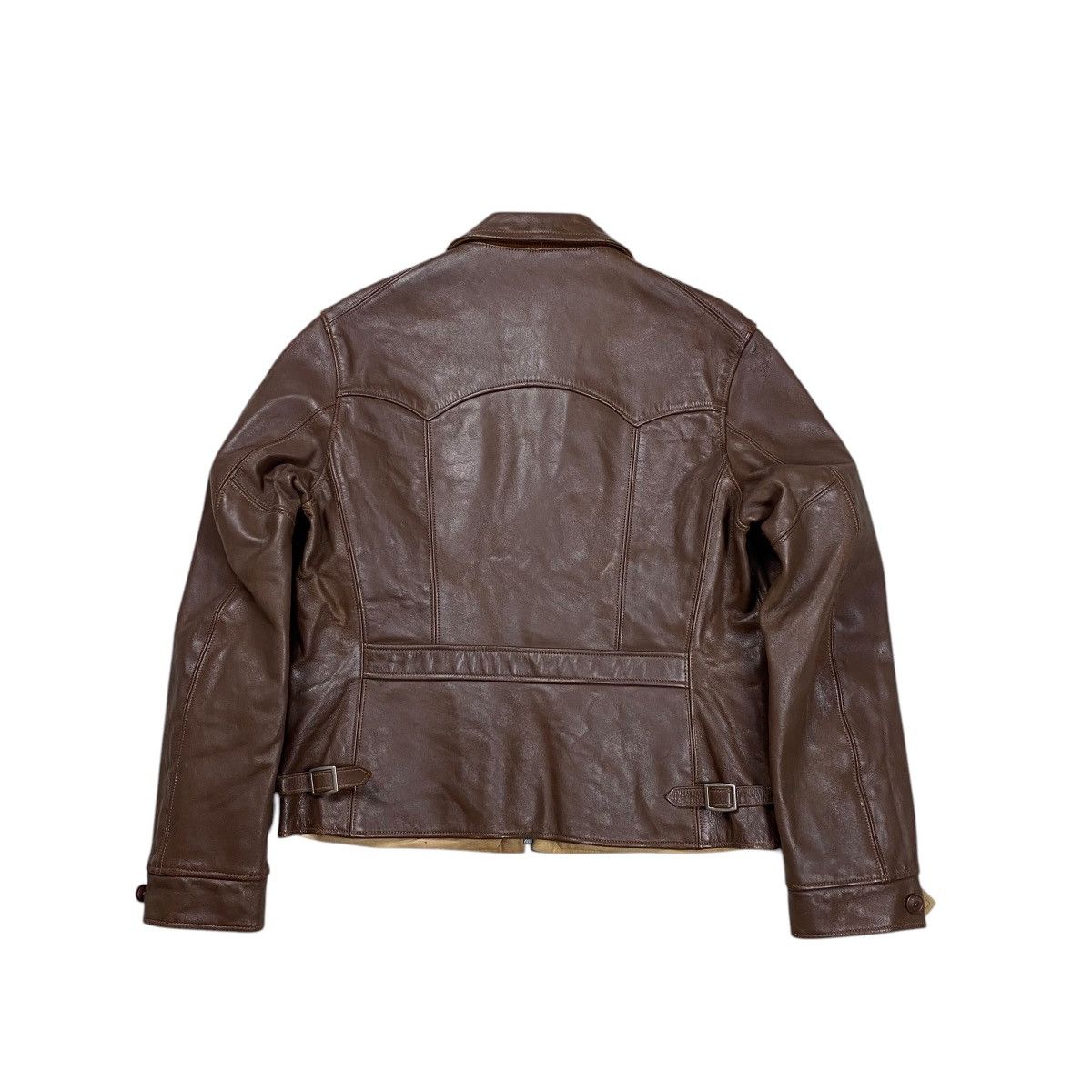 The Real McCoy's Rare Vintage 30s Joe McCoy Horeside Leather Sports Jacket Size US L / EU 52-54 / 3 - 15 Thumbnail