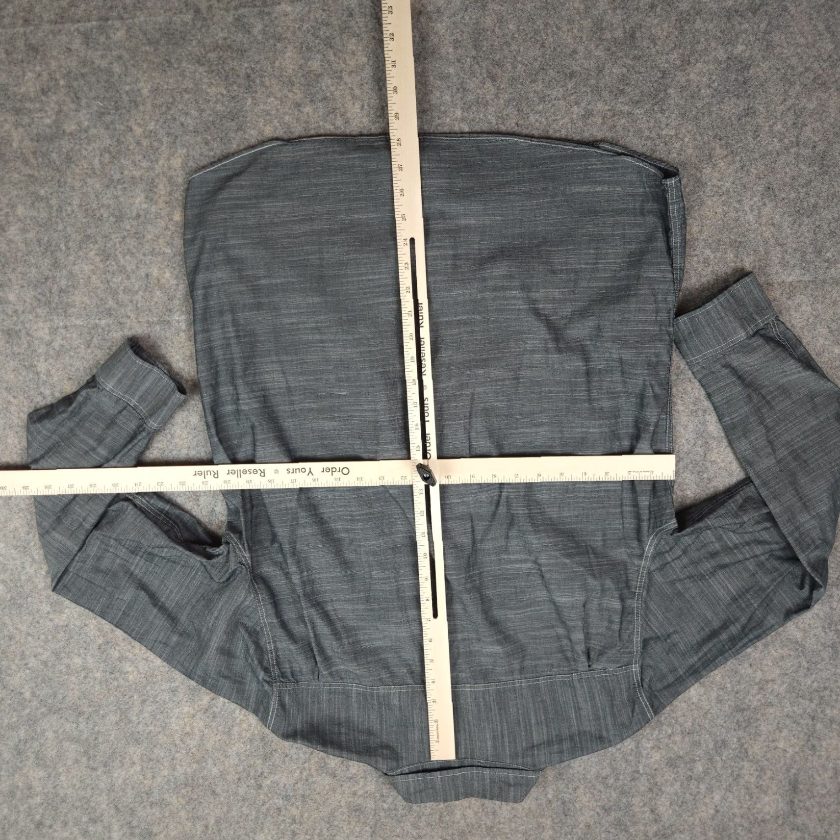 Vintage Grunt Style Button-Up Shirt Mens Large Gray Long Sleeve Patriotic Logo Shirt Size US L / EU 52-54 / 3 - 5 Thumbnail