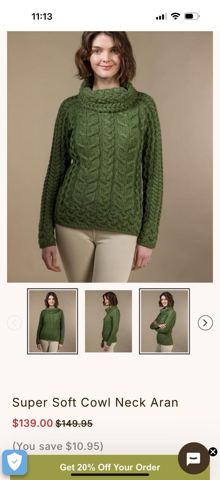 Other Aran italy Merino Merino Sweater Cowl Neck wool xs Size XS / US 0-2 / IT 36-38 - 9 Thumbnail