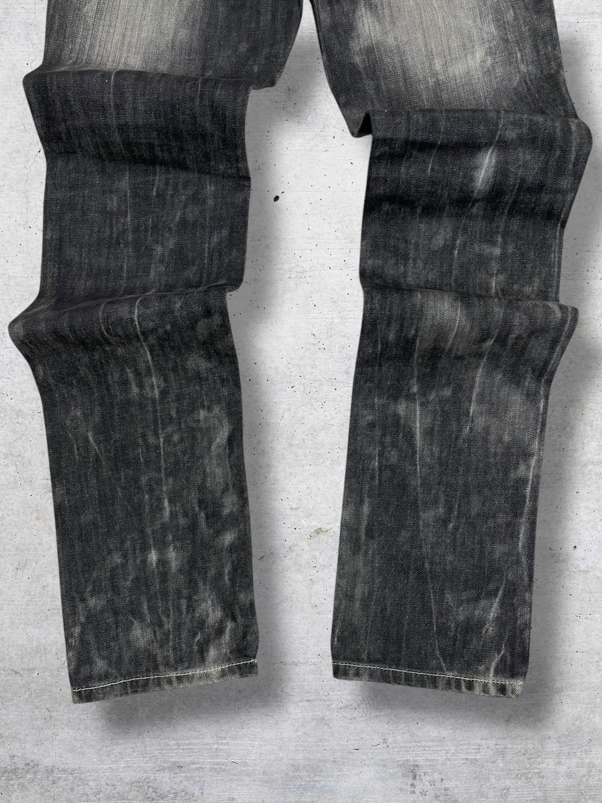 If Six Was Nine VINTAGE DISTRESS WHISKERING GRUNGE AESTHETIC SEMANTIC DENIM Size US 29 - 8 Thumbnail