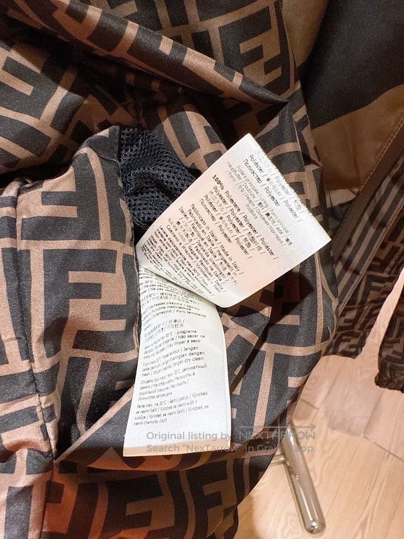 Fendi Fendi Full Logo Windproof Jacket Size US S / EU 44-46 / 1 - 8 Thumbnail