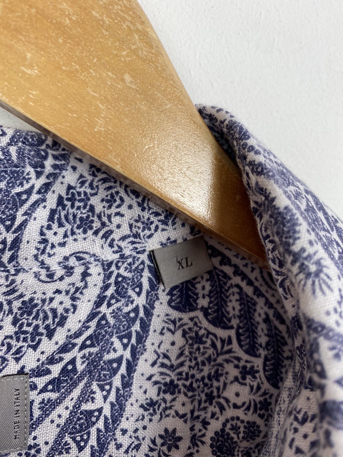 Canali Canali Buttons Up Long Sleeve Shirt Flax Paisley Size XL Top Size US XL / EU 56 / 4 - 6 Thumbnail