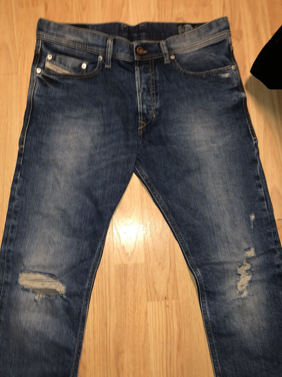 Diesel Diesel Tepphar Distressed Slim Carrot Jeans - Size 30 Size US 30 / EU 46 - 3 Thumbnail