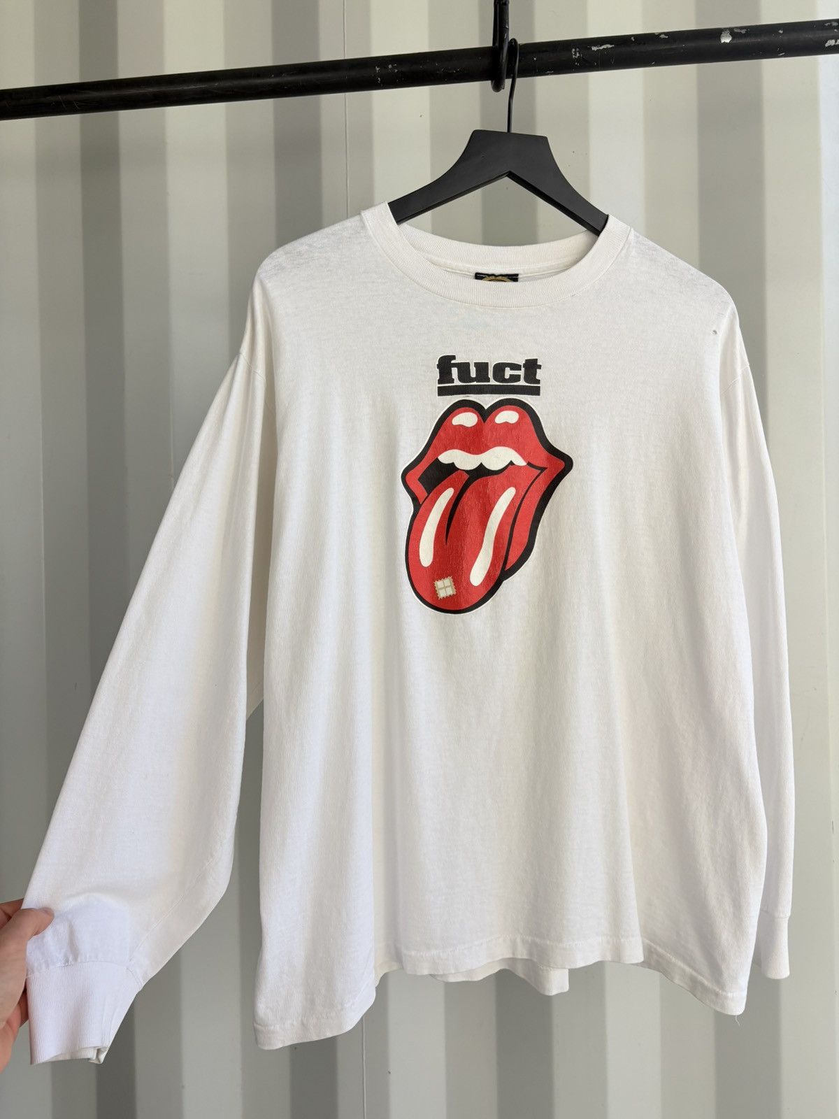 Vintage Thrashed Fuct Rolling Stones Distressed Faded Shirt Grunge Size US XL / EU 56 / 4 - 1 Thumbnail