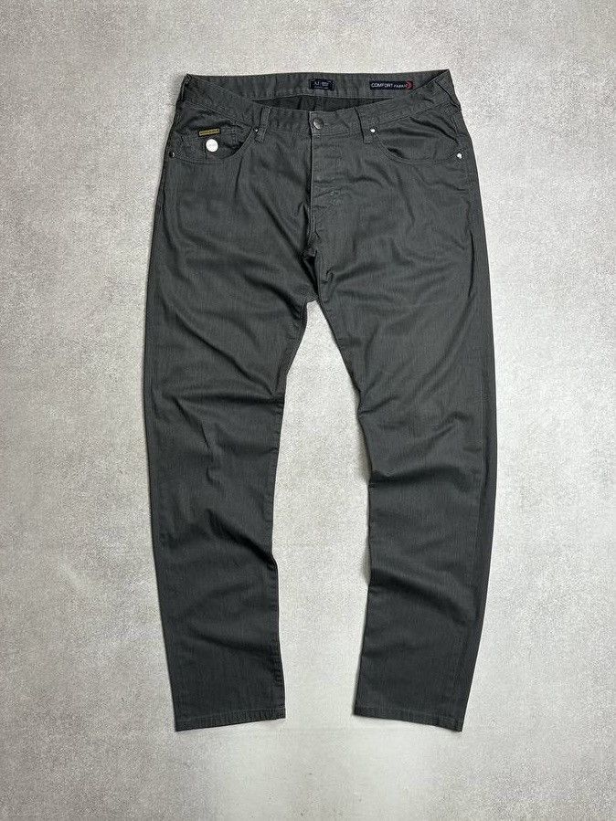Armani Vintage Armani Metal Logo Gray Denim Jeans Pants 34 Size US 34 / EU 50 - 4 Thumbnail