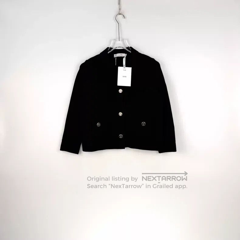 Dior Dior Black knitted coat Size XS / US 0-2 / IT 36-38 - 3 Thumbnail