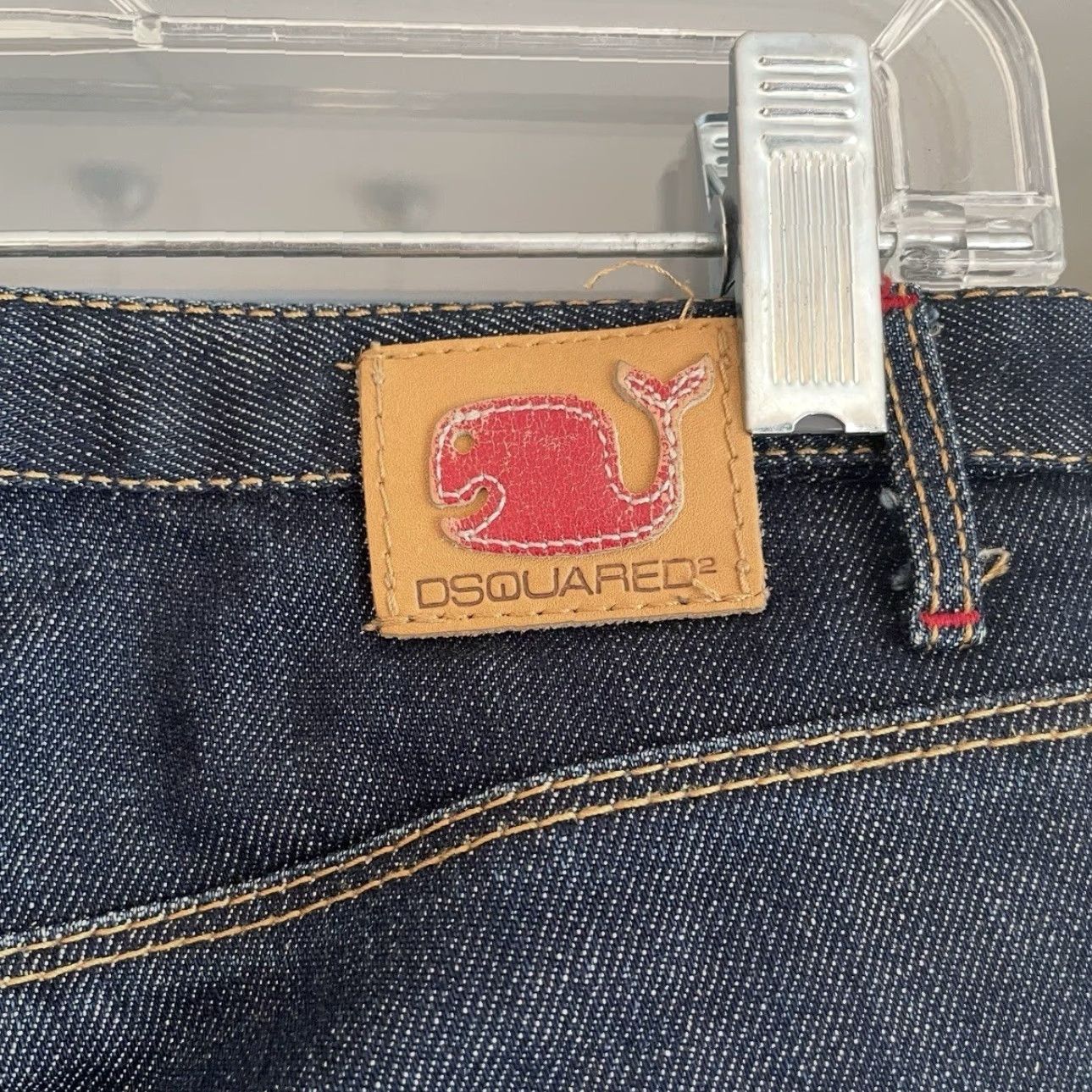Dsquared2 VINTAGE Dsquared2 Low Rise Slim Straight Jeans Whale Logo Women Regular 44 Blue Denim Cotton 98% 2% elastane Size 44/32” Inseam Mens? Girls? Size 30" / US 8 / IT 44 - 7 Thumbnail