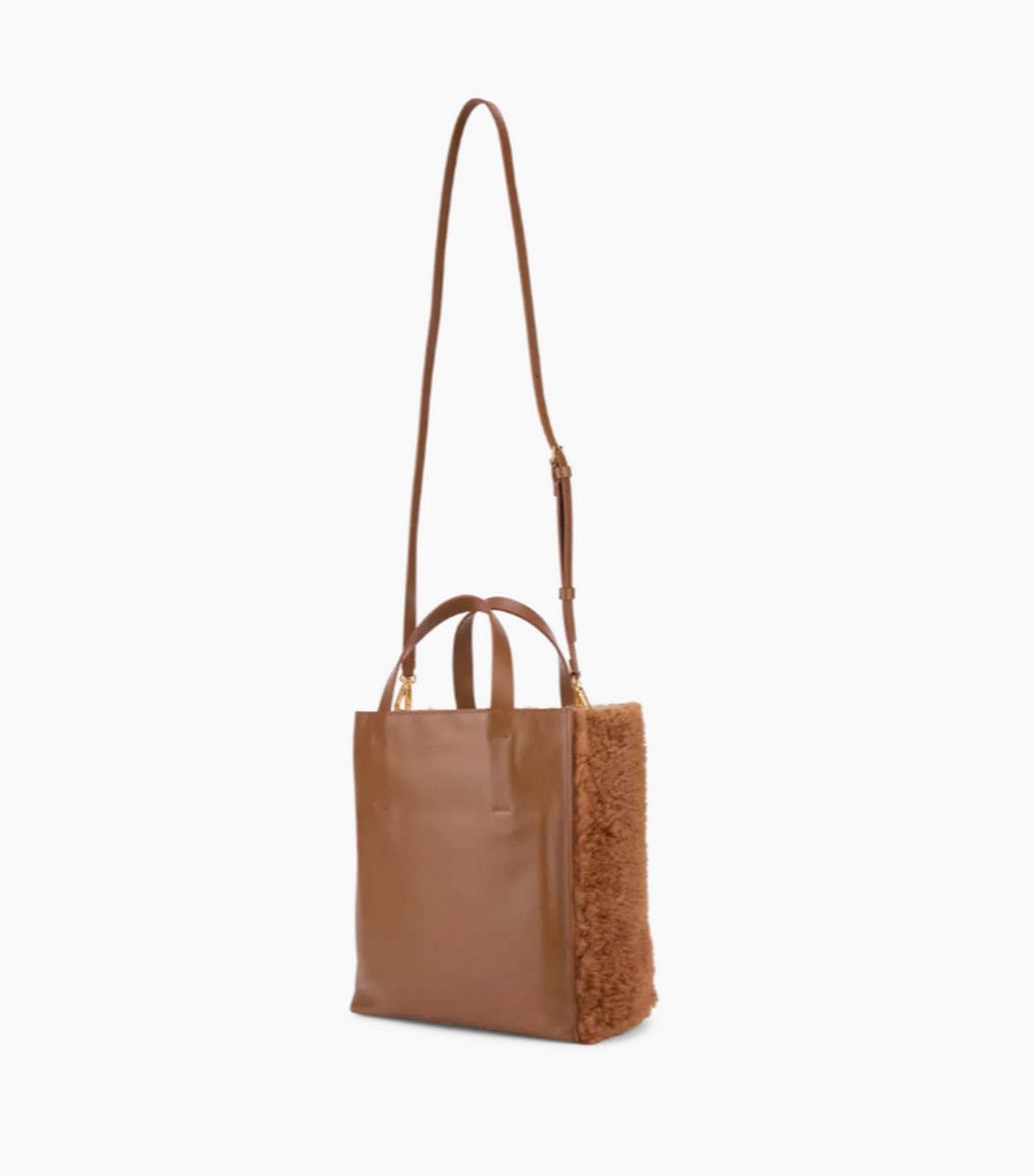 Marni MARNI Museo Small brown Shearling soft shoulder bag Size ONE SIZE - 4 Thumbnail