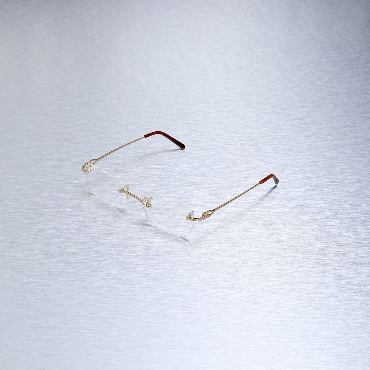 image of Cartier Ct0050O 001 Glasses in Gold, Men's