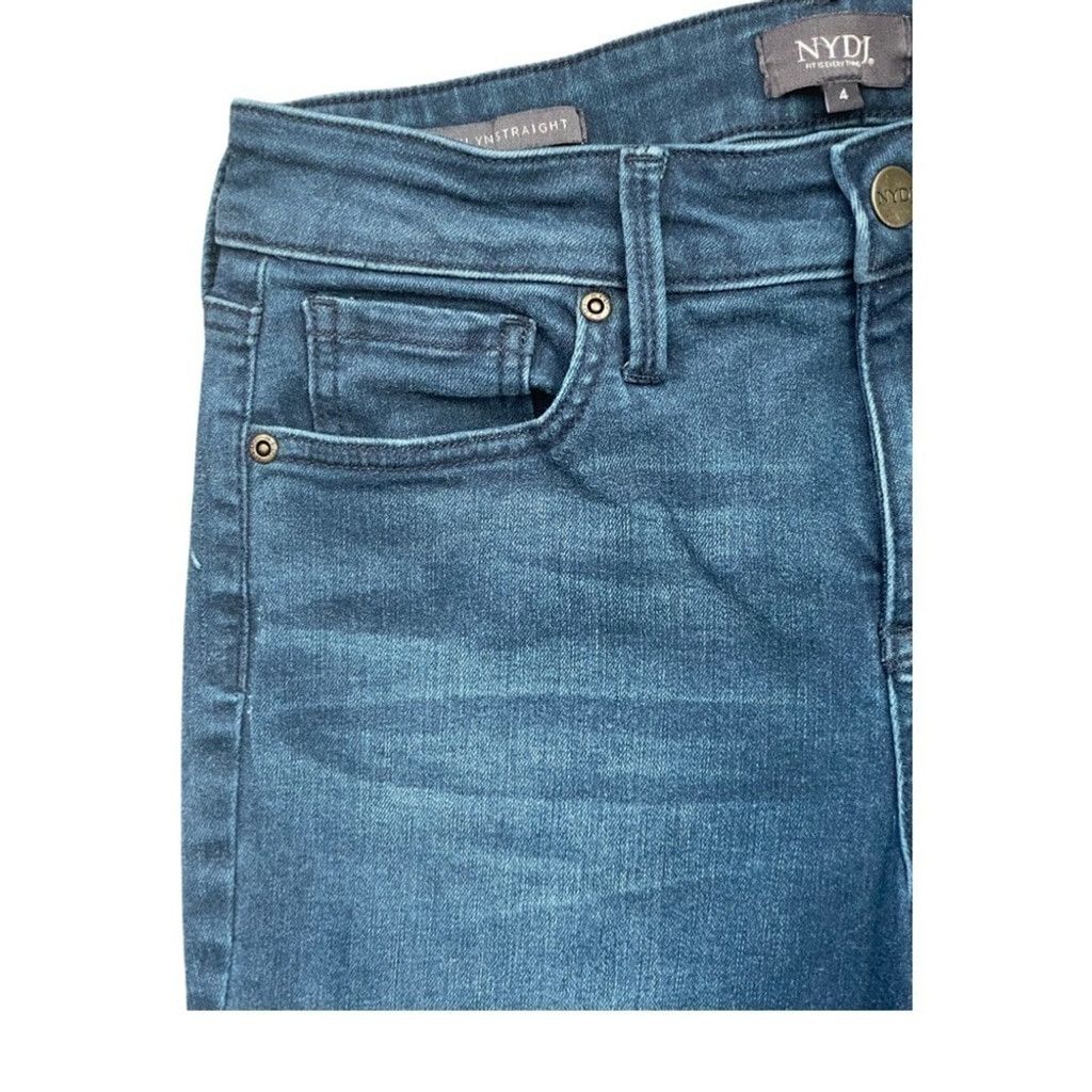 NYDJ NYDJ Marilyn Straight 5 Pocket Stretch Jeans Women’s Size 4. Size 27" / US 4 / IT 40 - 5 Thumbnail