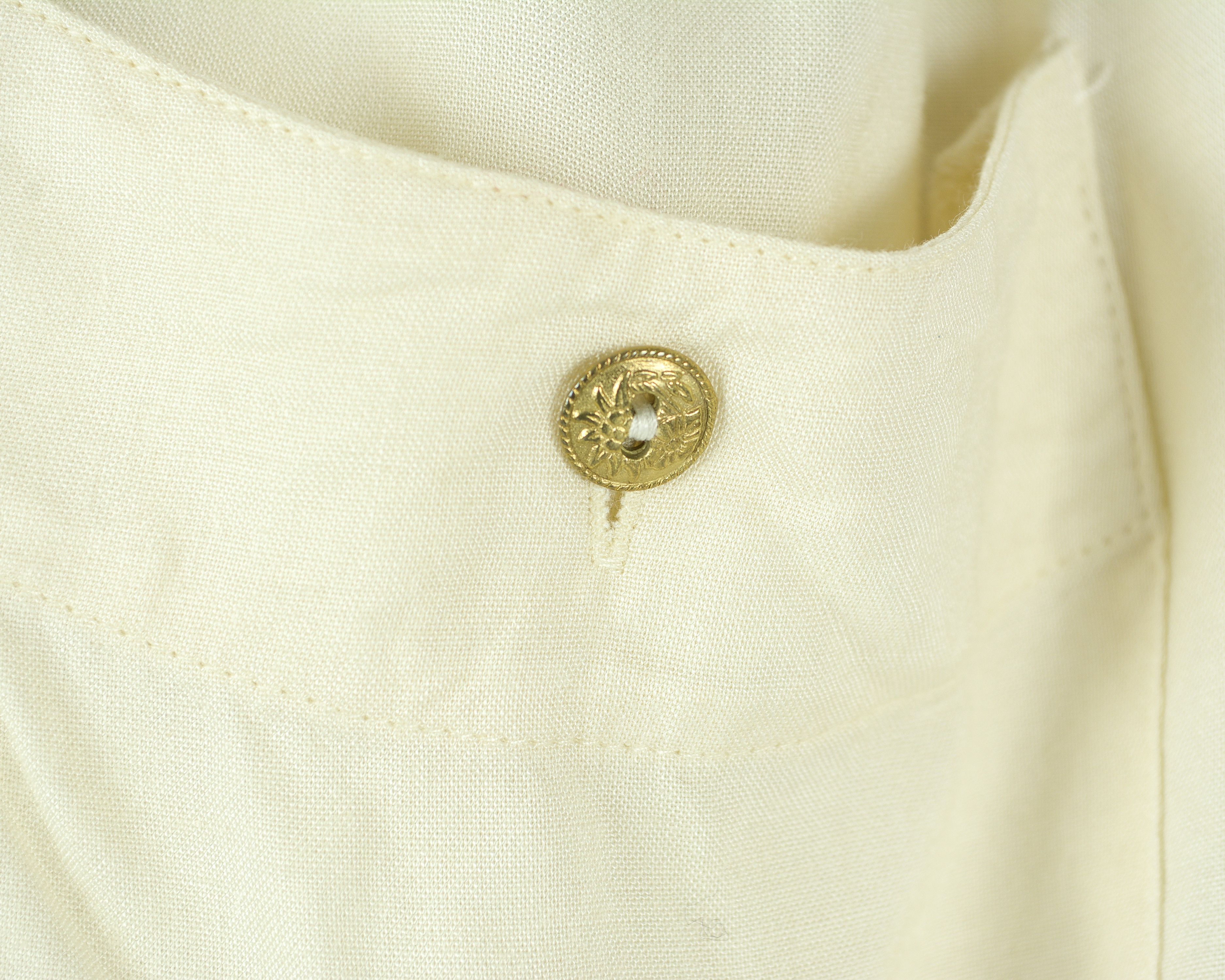 Other × Vintage Button Up Shirt Shoulder Padded Blouse Collared Long Sleeeve Size L / US 10 / IT 46 - 5 Thumbnail