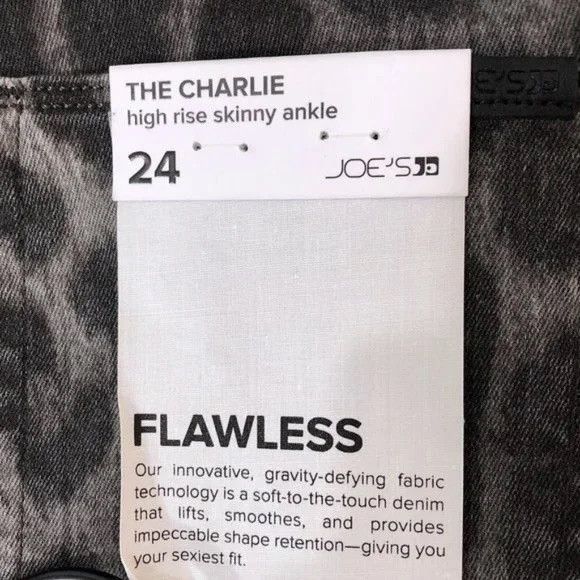 Joe's Joes Jeans Leopard Print High Rise Raw Hem Skinny Ankle Jean Size 24" / US 00 / IT 34 - 8 Thumbnail