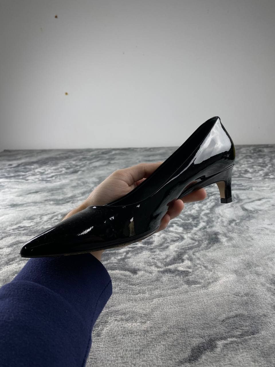 Max Mara Max Mara Leather Slingback Pointed Pumps Women Size 38 Black Size US 8 / IT 38 - 3 Thumbnail