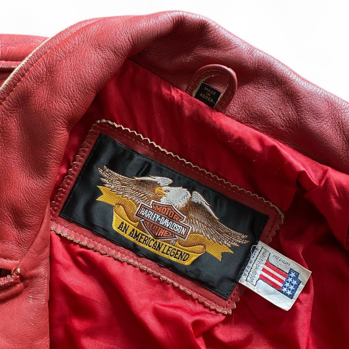 Harley Davidson VINTAGE Late 1980s To Early 1990s Harley Davidson Leather Size US M / EU 48-50 / 2 - 11 Thumbnail