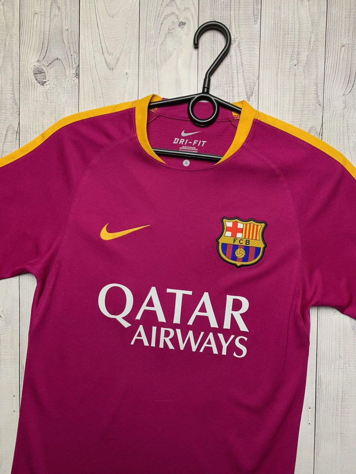 Nike × Vintage Vintage Nike Barcelona purple jersey rare size S Size US S / EU 44-46 / 1 - 3 Thumbnail