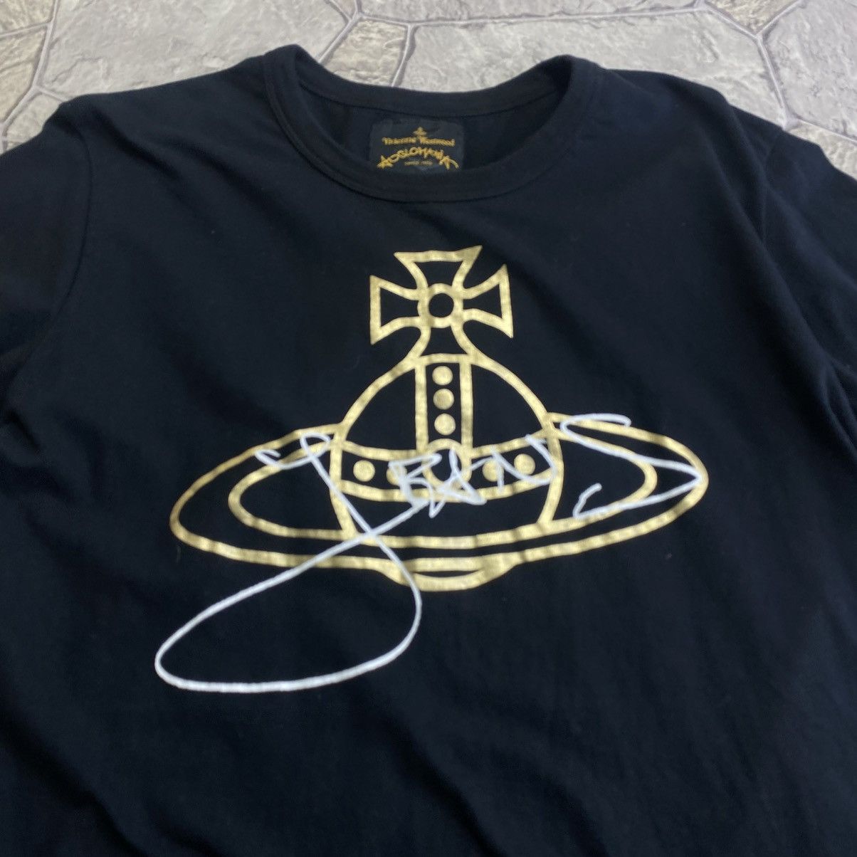 Vivienne Westwood Vivienne Westwood Big Logo T shirt Size US L / EU 52-54 / 3 - 4 Thumbnail