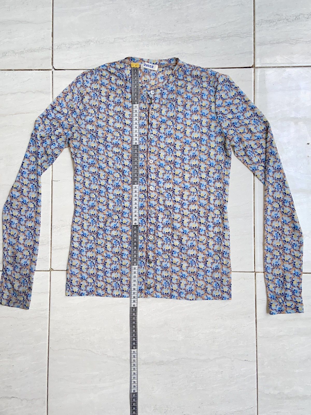 Issey Miyake × Japanese Brand × Zucca ZUCCA Flower Patterned Shirt Size US XS / EU 42 / 0 - 2 Thumbnail