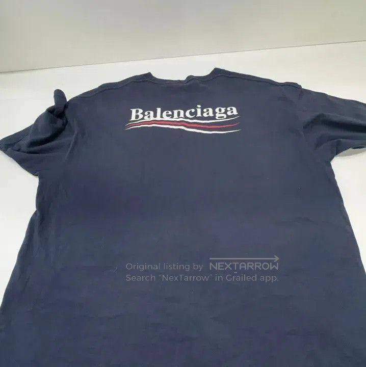 Balenciaga Balenciaga Blue Short Sleeve T. Size US XXS / EU 40 - 3 Thumbnail
