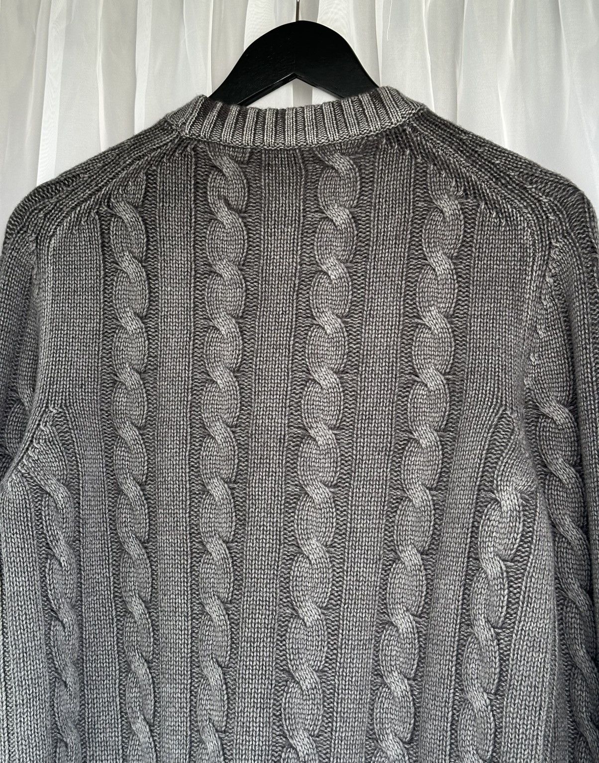 Prada PRADA FW 2012 Faded Effect Cable Knit Cashmere Sweater Wool Size US M / EU 48-50 / 2 - 8 Thumbnail