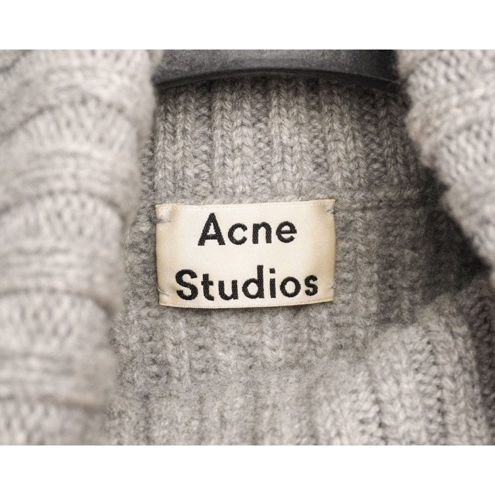 Acne Studios Acne studios grey oversized knit wool turtleneck sweater Size XS / US 0-2 / IT 36-38 - 9 Thumbnail