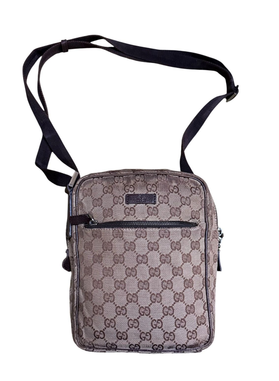 Gucci Gucci GG Crossbody Shoulder Canvas 03136 Leather Vintage Size ONE SIZE - 1 Thumbnail