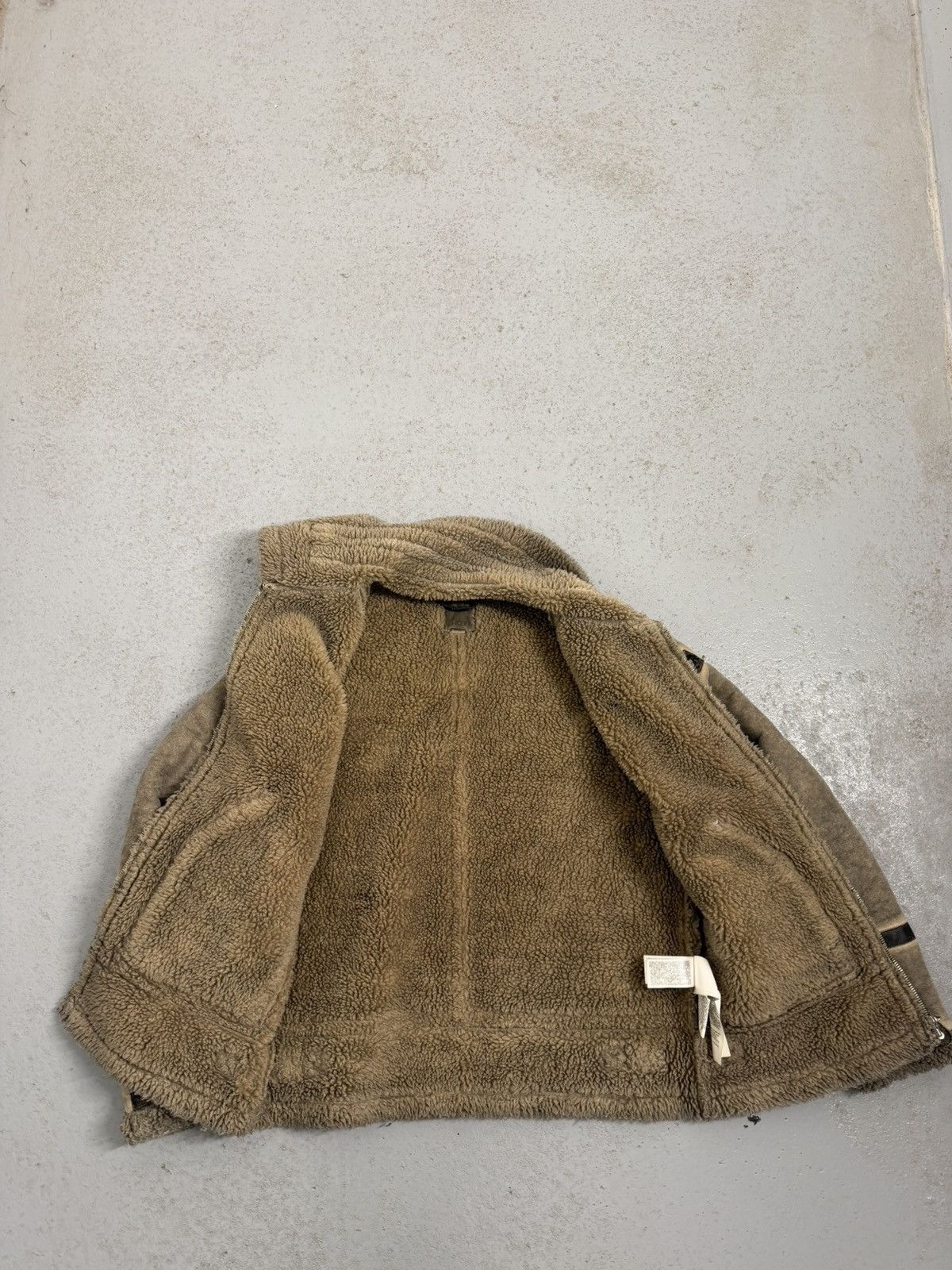 Diesel Vinatge 00s Diesel Lambskin Sherpa Long Neck Jacket Size L / US 10 / IT 46 - 10 Thumbnail