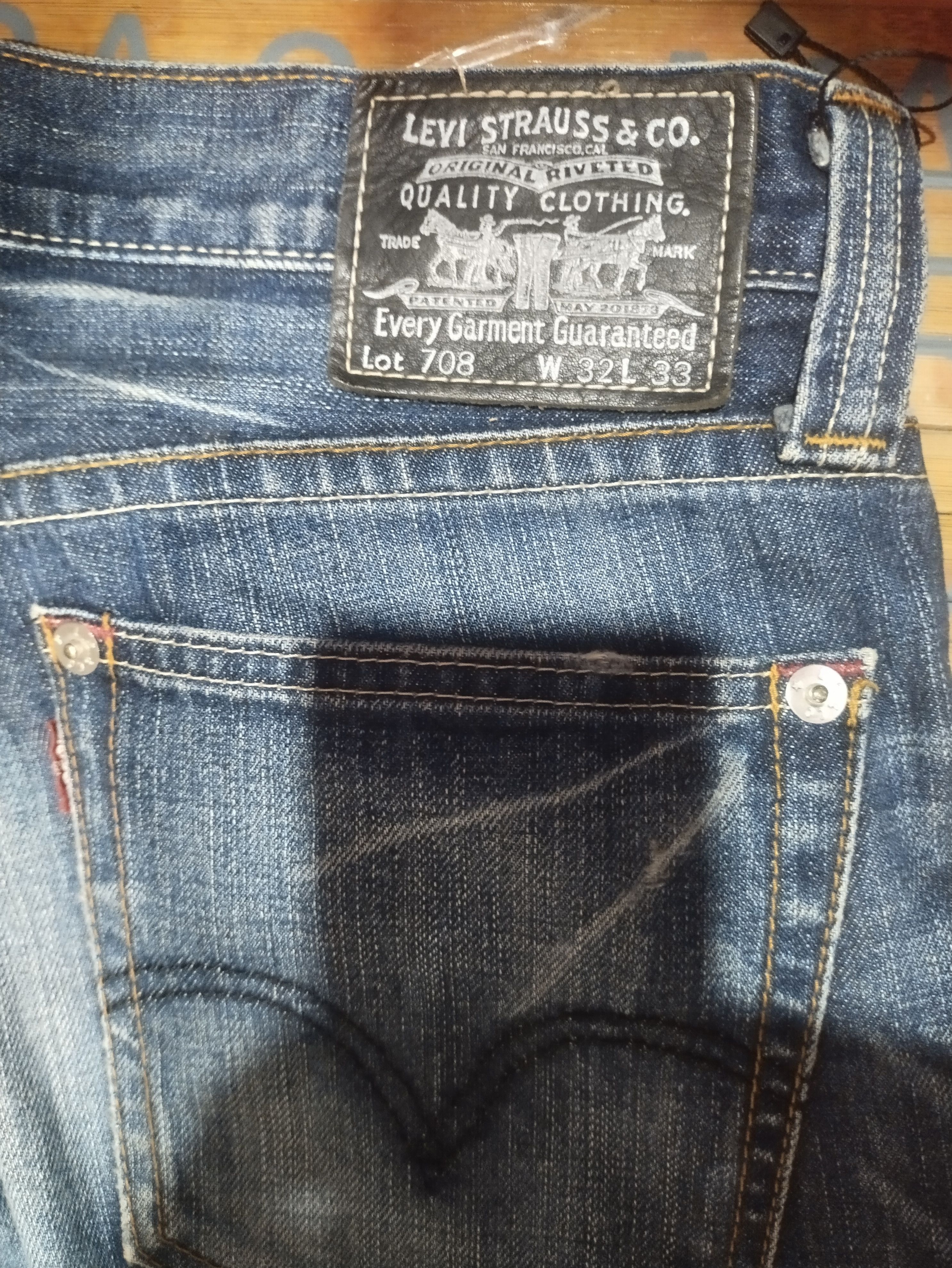 Levi's × Vintage Levis Lot 708 Sz 32" Size US 32 / EU 48 - 10 Thumbnail