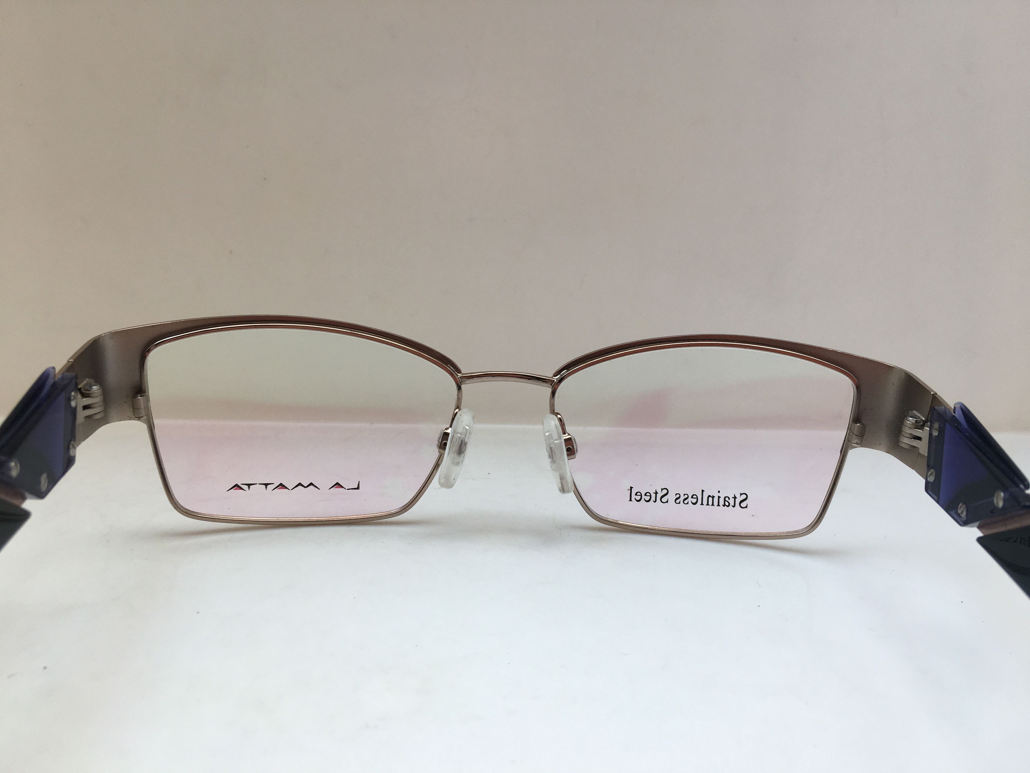 Other La Matta Brown Stainless Metal Eyeglasses Frame Size ONE SIZE - 4 Thumbnail