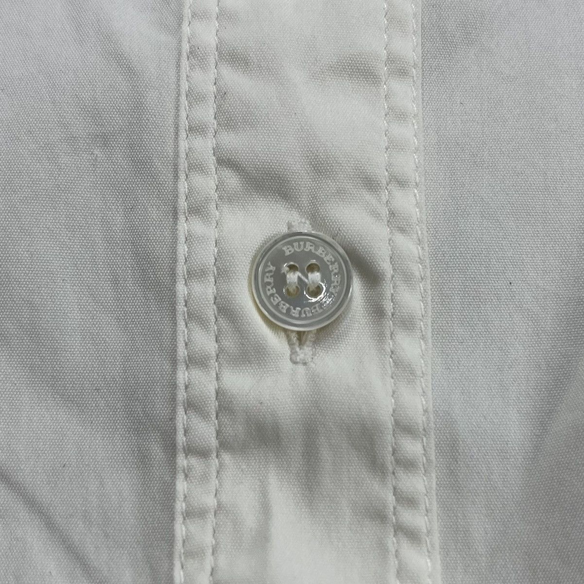 Burberry Burberry London Nova Check White Collared Long Sleeve Shirt Size XS / US 0-2 / IT 36-38 - 6 Thumbnail