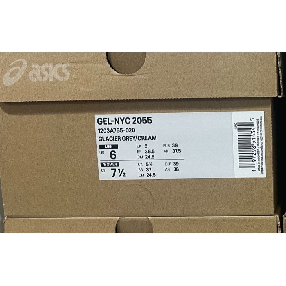 Asics Asics Gel NYC 2055 Glacier Grey Cream Mens size 6us Size US 6 / EU 39 - 6 Thumbnail