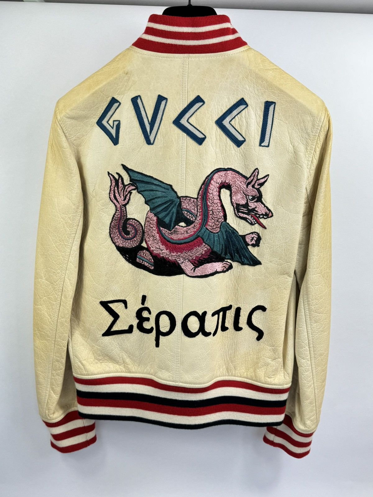 Gucci GUCCI DEEP OIL DISTRESSED LEATHER BOMBER JACKET Size US S / EU 44-46 / 1 - 1 Thumbnail