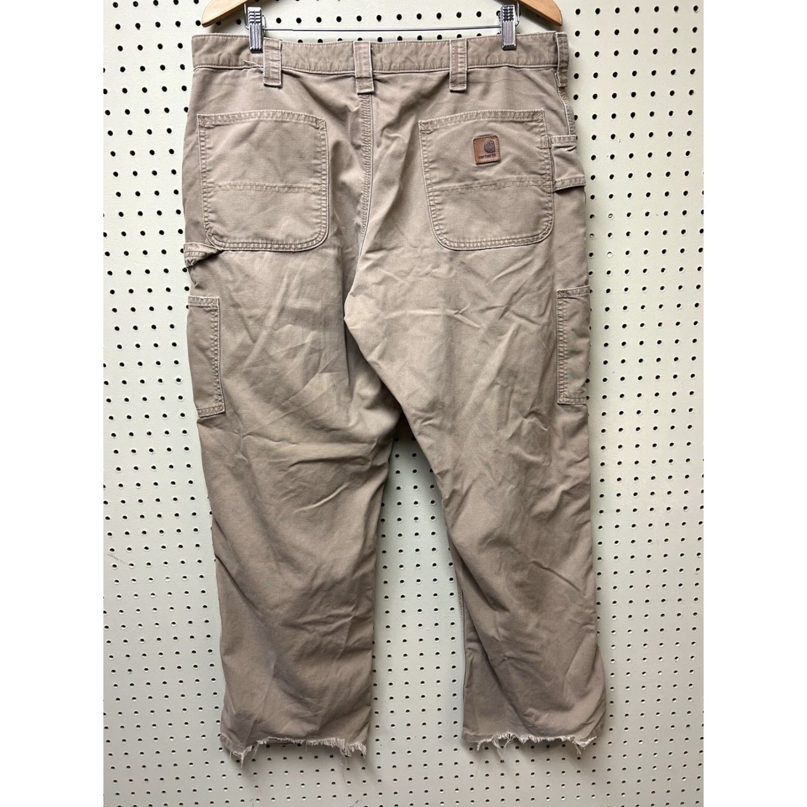 Carhartt VINTAGE Carhartt Pants Carpenter Workwear Light Weight Canvas 36x30 Beige Mens Regular Inseam 30 Distressed Size 36 Size US 36 / EU 52 - 3 Thumbnail
