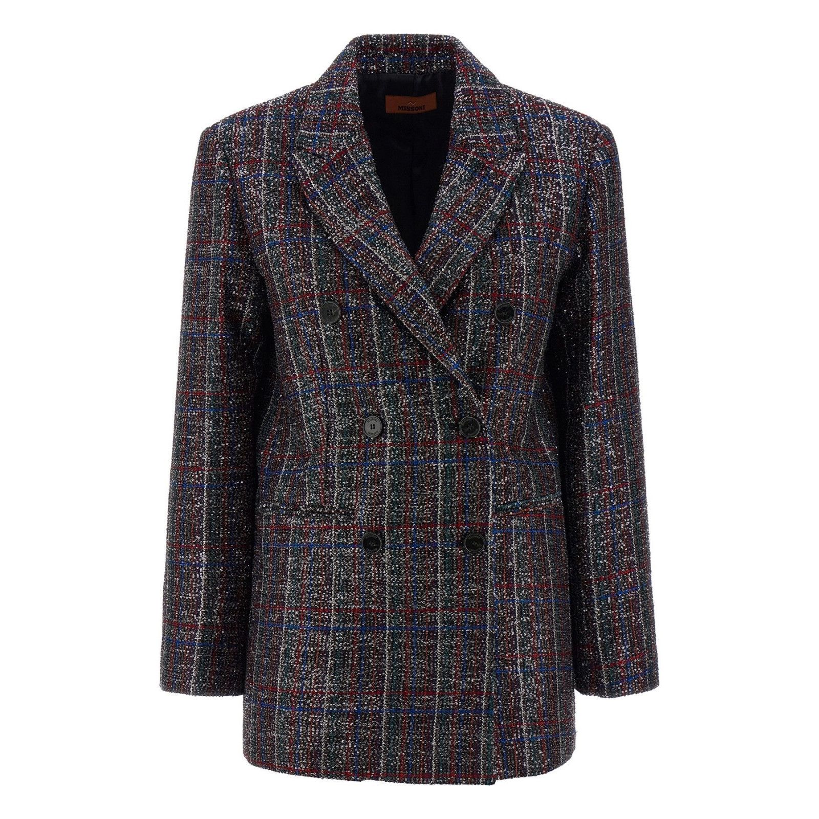 Missoni MISSONI Multicolor tartan Blazer Jacket New & Authentic (Wom Size XL / US 12-14 / IT 48-50 - 1 Thumbnail