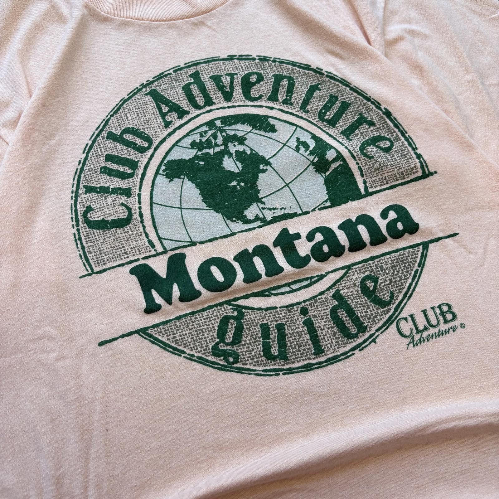 Velva Sheen Vintage 80s Adventure Guide Montana Earth Nature Peach Shirt Size US XL / EU 56 / 4 - 2 Thumbnail
