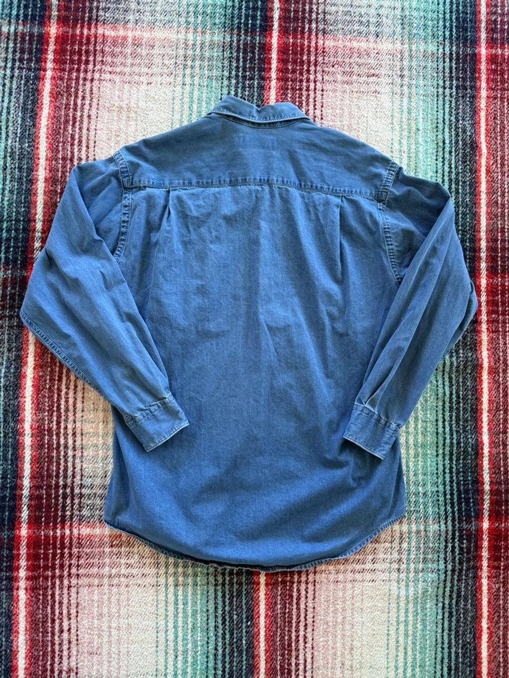 Vintage Men's Purist Blue Denim Casual Button Down Shirt M Size US M / EU 48-50 / 2 - 3 Thumbnail