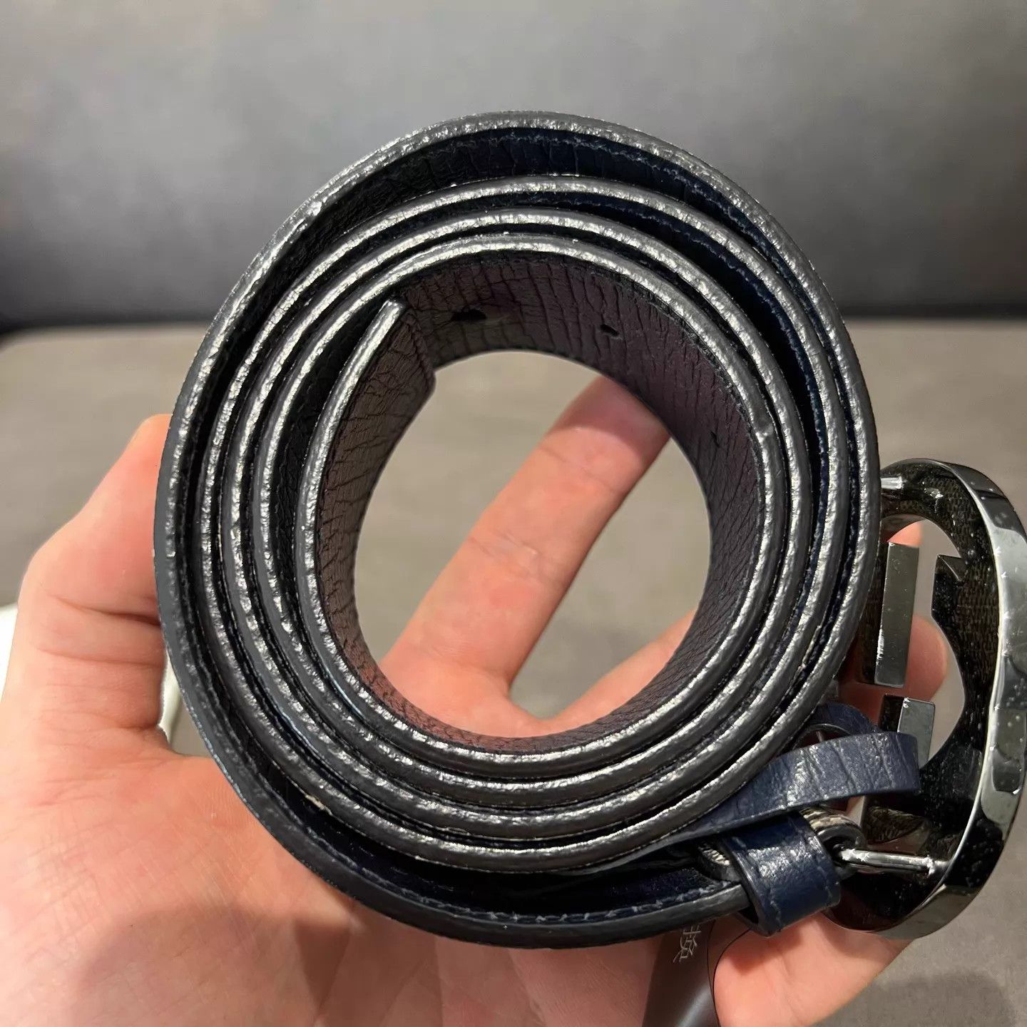 Gucci GUCCI GG Monogram Men's Belt 105cm Size ONE SIZE - 4 Thumbnail