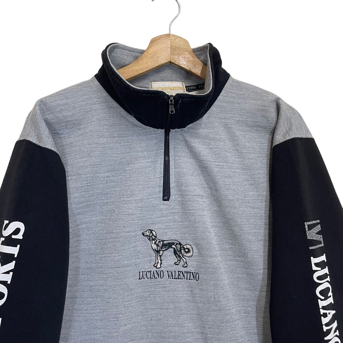 Designer Vintage Luciano Valentino Halfzip Sweatshirt Size M Size US M / EU 48-50 / 2 - 4 Thumbnail