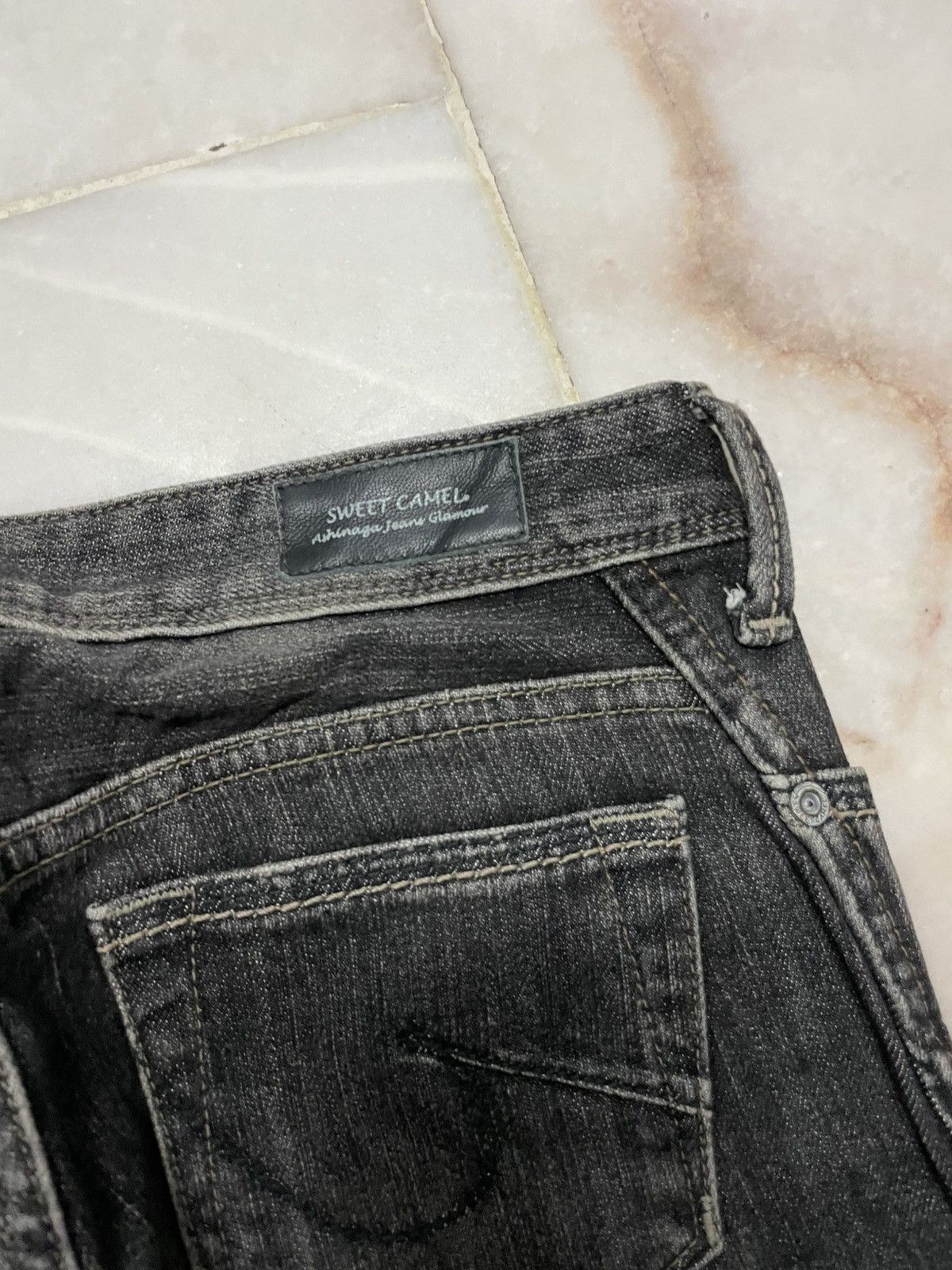 If Six Was Nine 💥Bell Bottom💥90s Style Sweet Camel Bootcut Sand Washed Jean Size 27" / US 4 / IT 40 - 12 Thumbnail