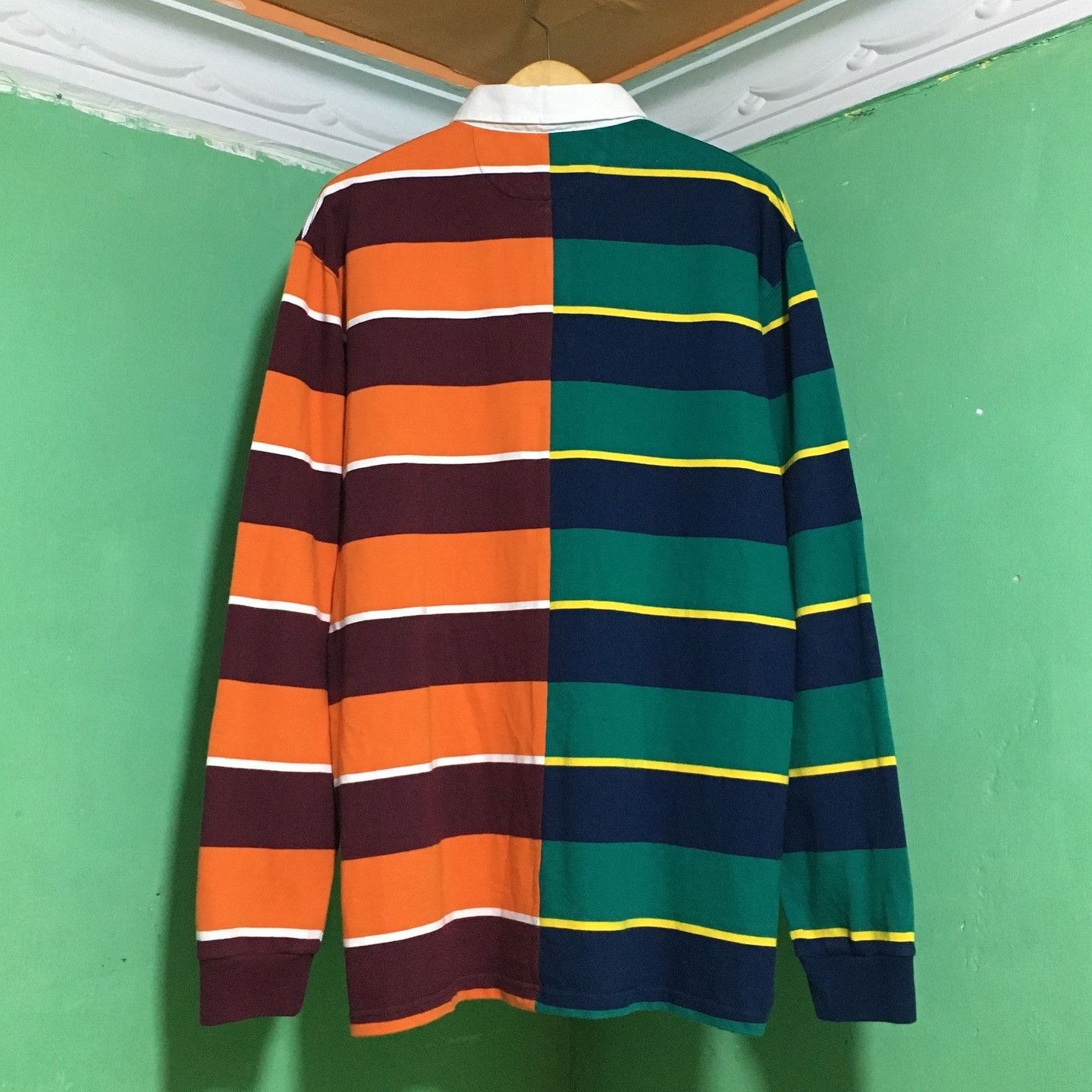 Designer Par Simons Polo Rugby Shirt Two Tone Size US L / EU 52-54 / 3 - 2 Thumbnail