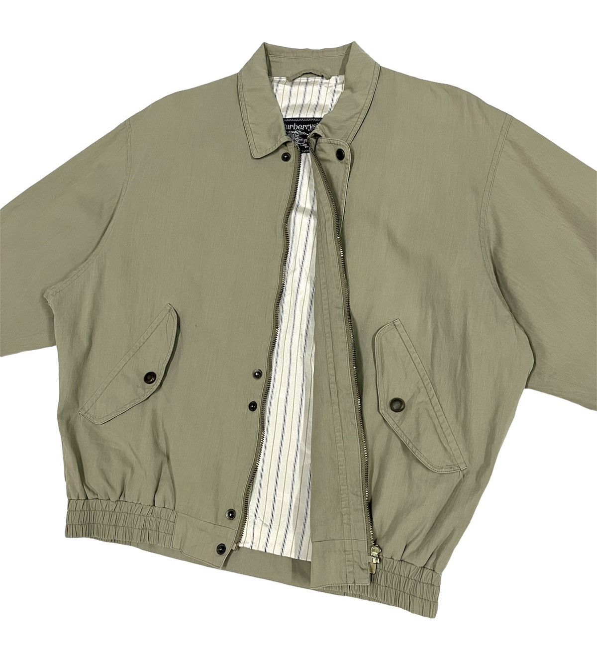 Burberry VINTAGE 90s BURBERRYS LUXURY LOGO BUTTON ZIPPER JACKET Size US L / EU 52-54 / 3 - 7 Thumbnail