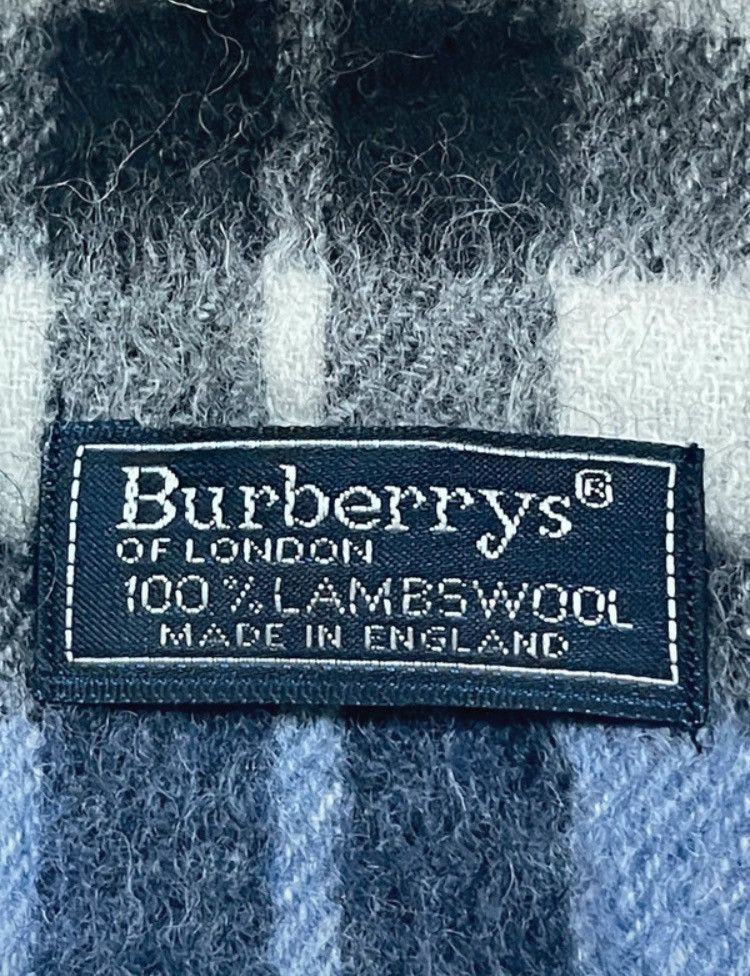 Burberry Authentic Burberrys of London LambswoolScarf Blue Nova Check Size ONE SIZE - 3 Thumbnail